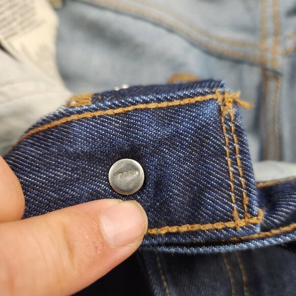 Mens Levis 501 Original Button Fly Straight size 32x30 Denim Jeans - Picture 9 of 12